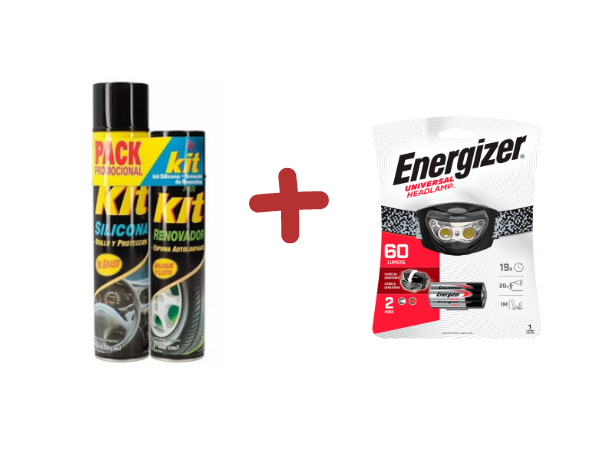 Pack Kit + Linterna Energizer