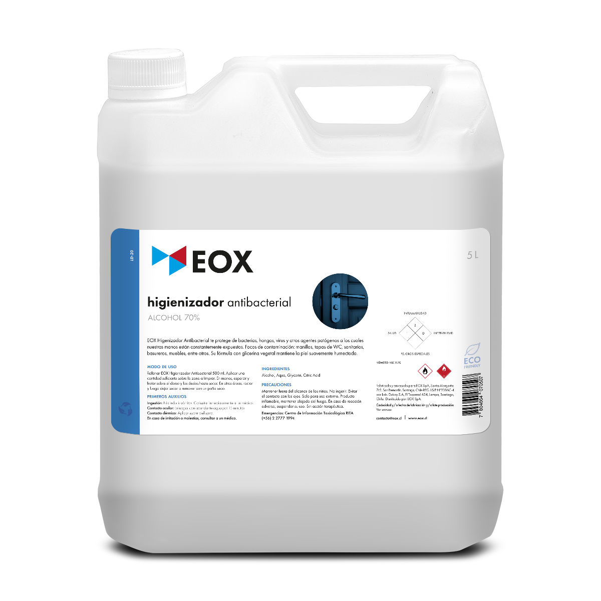 Higienizador Antibacterial | Alcohol 70%