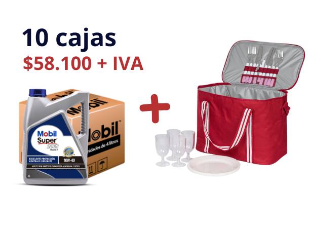 10 cajas Super 2000 4LT + Set Picnic de REGALO