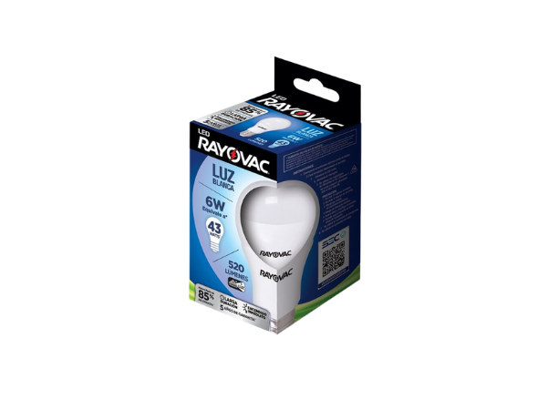 Ampolleta Led 6W Luz Blanca (43W) Rayovac