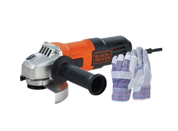 Esmeril Angular 650w + Guantes Black+decker