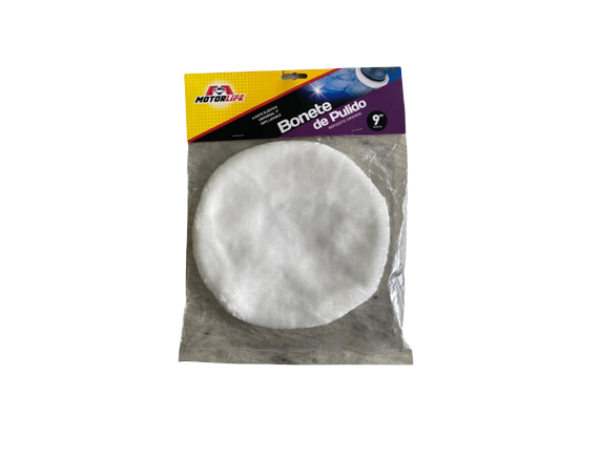 Bonete Pulido 9" Motorlife (repuesto pulidora orbital)