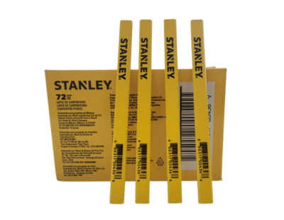 LAPIZ CARPINTERO  MINA MEDIA CAJA 72 UNIDADES   STANLEY