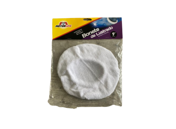 Bonete Lustrado 9" Motorlife  (repuesto pulidora orbital)