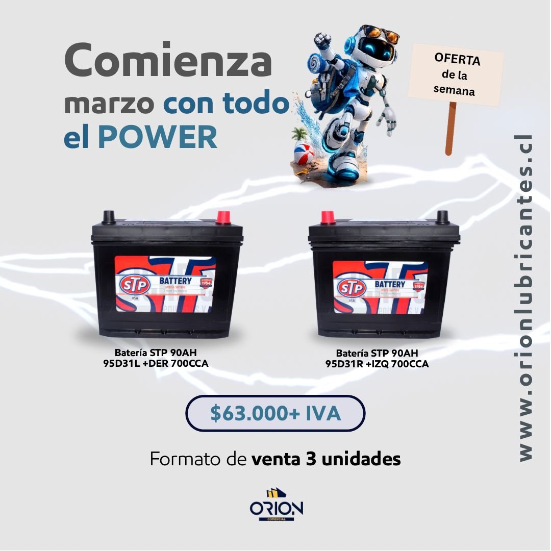 Bateria STP 95D31R 90AH +Izq 700CCA