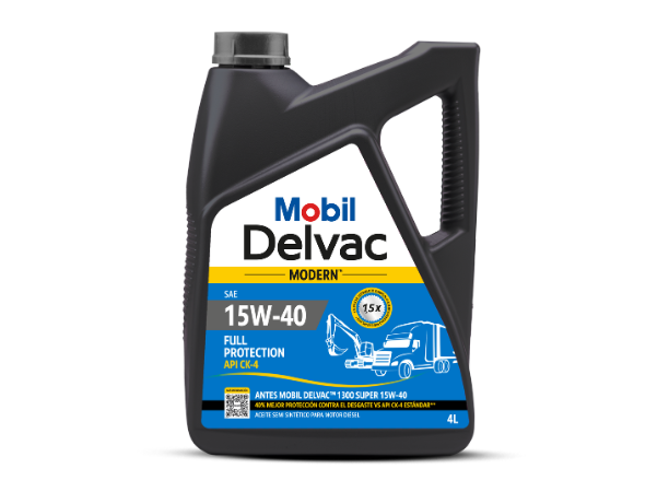 Mobil Delvac Modern 15W-40 Full Prot, 4L  (ex Mobil Delvac 1300 Super 15W-40)