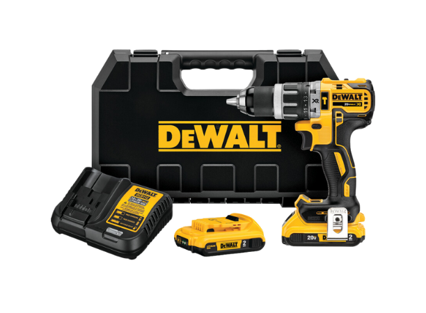 Taladro Perc. Compacto Inal. 20V Litio-Ion Brushless| 2 baterías de 2Ah + Cargador + Maleta de traslado