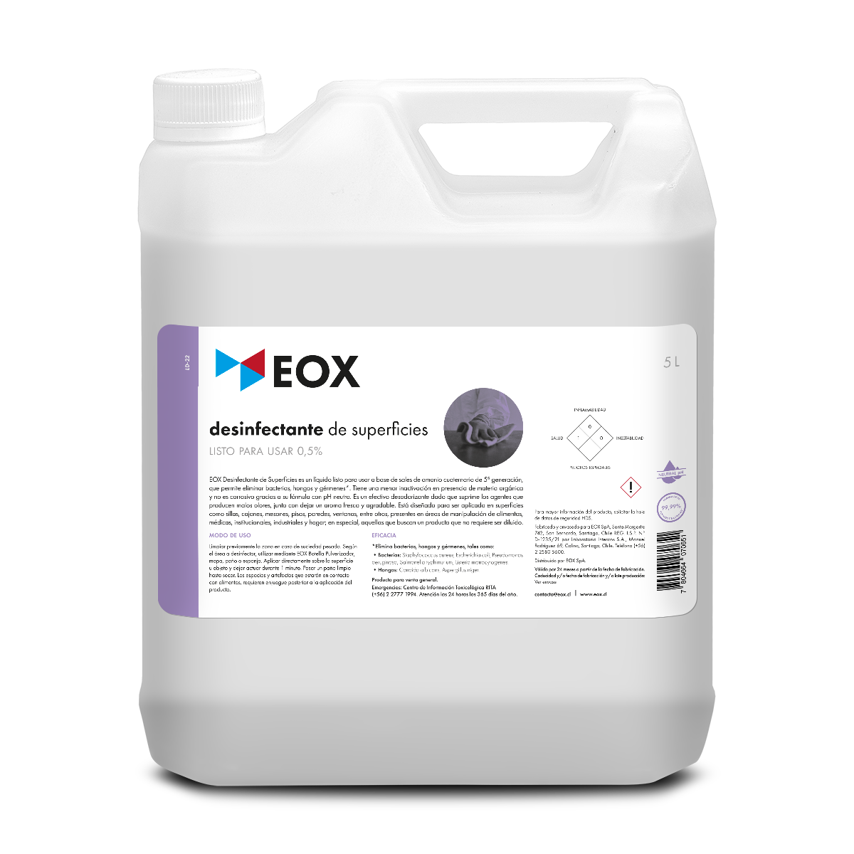 Desinfectante de Superficies | Listo para Usar 0,5%