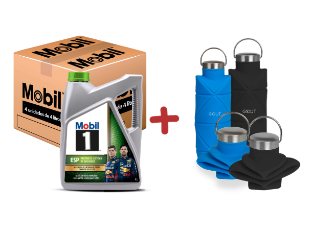 Mobil 1 ESP 5W-30 + 4 Botellas plegables